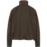 Brown jacket, back view