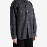 Black shirt, full body view