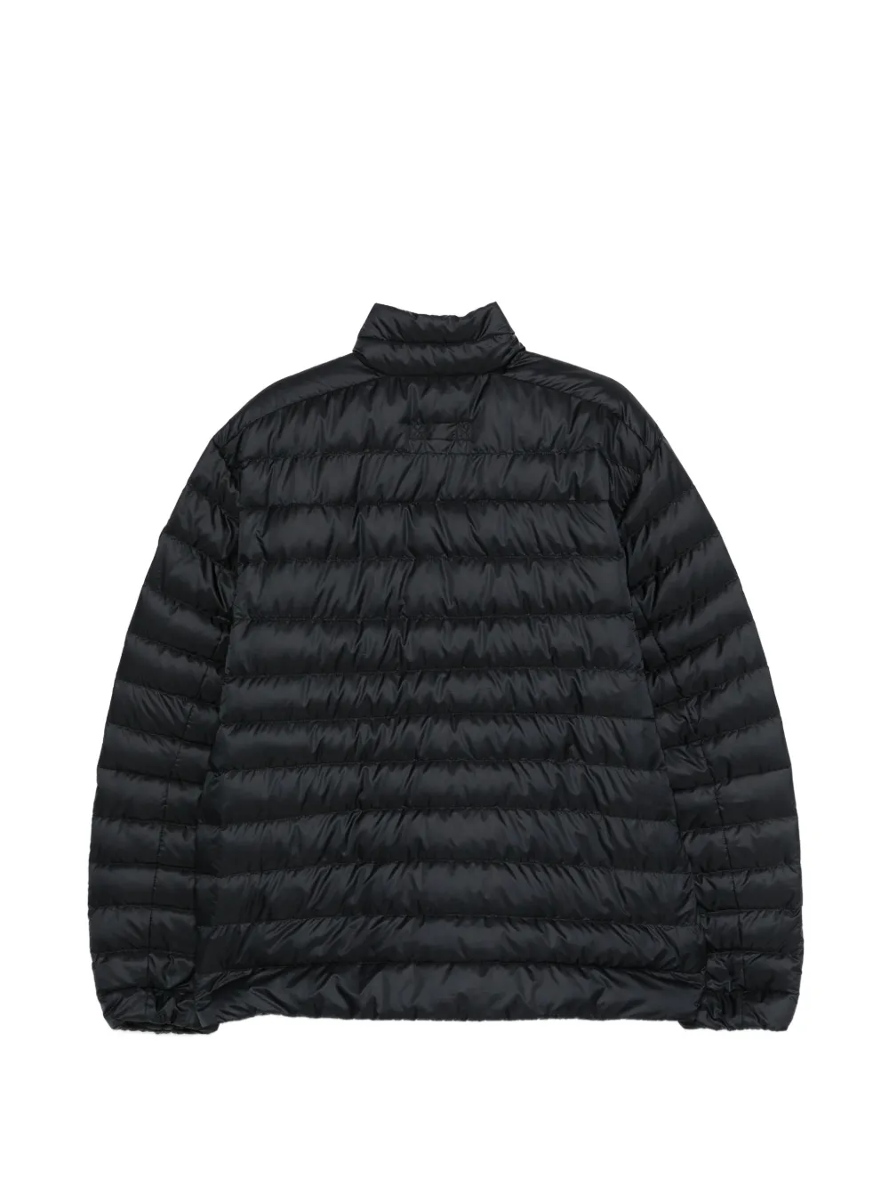 black jacket, back view