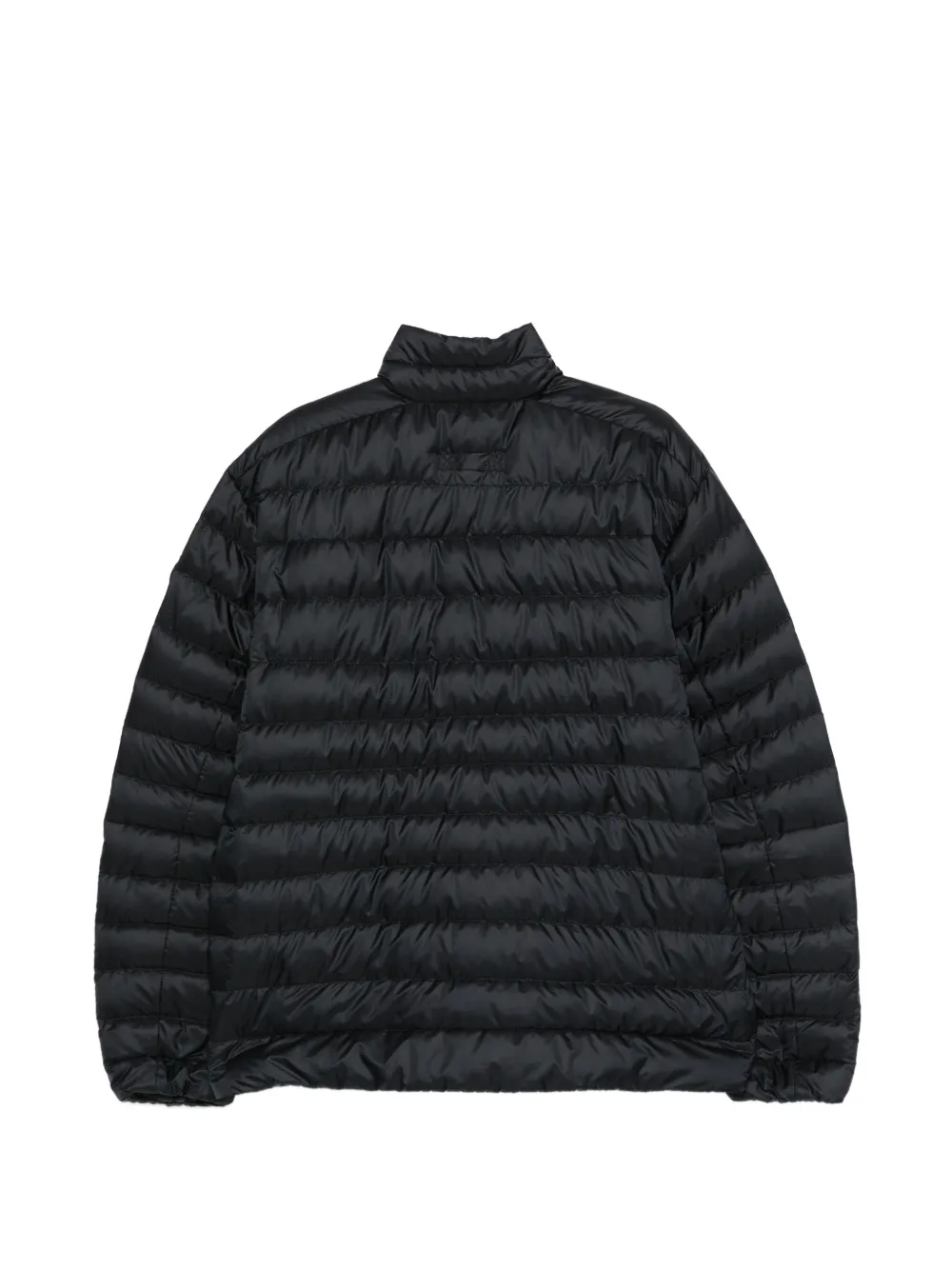 black jacket, back view