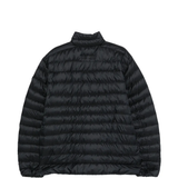 black jacket, back view