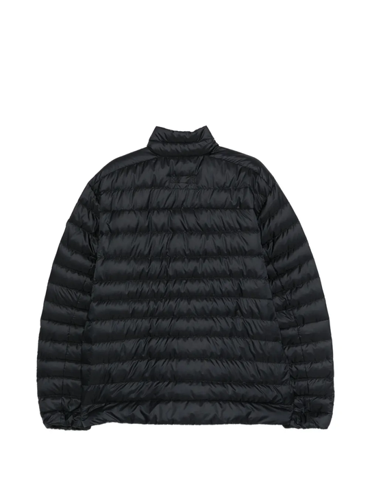 black jacket, back view