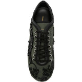 Green shoes, top view