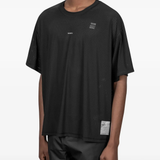 Black t-shirt, full body view
