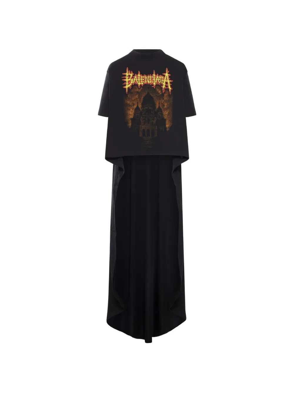 Black t-shirt, front view