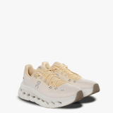 Tan shoes, side view