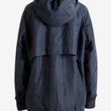Navy jacket, front view