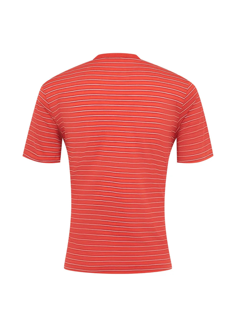 Red t-shirt, back view
