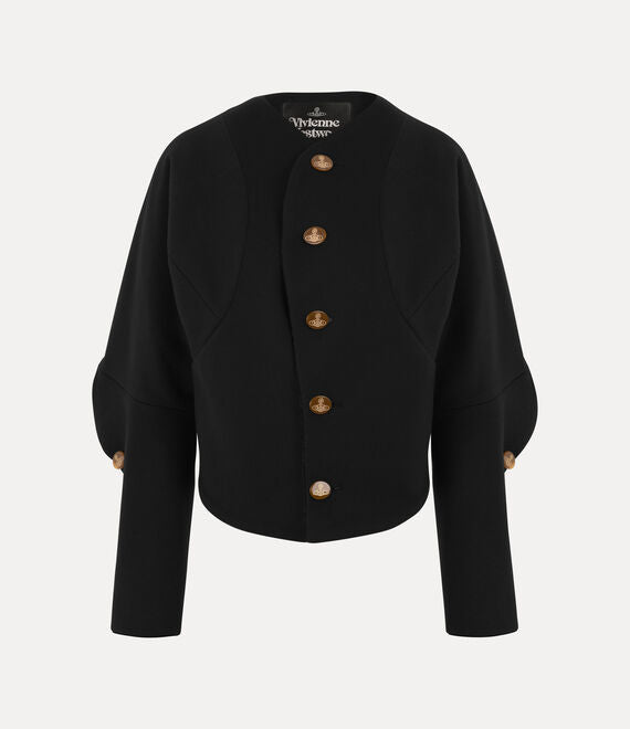 Black jacket, front view