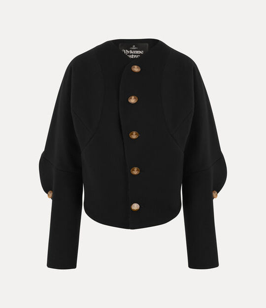 Black jacket, front view