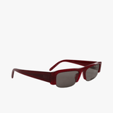 Burgundy eyewear, front view