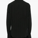 ZIGGY CHEN - Men Layered Collar Double-Breasted Shirt