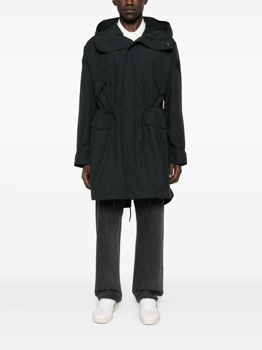 Black jacket,full body view