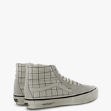Tan shoes, side view