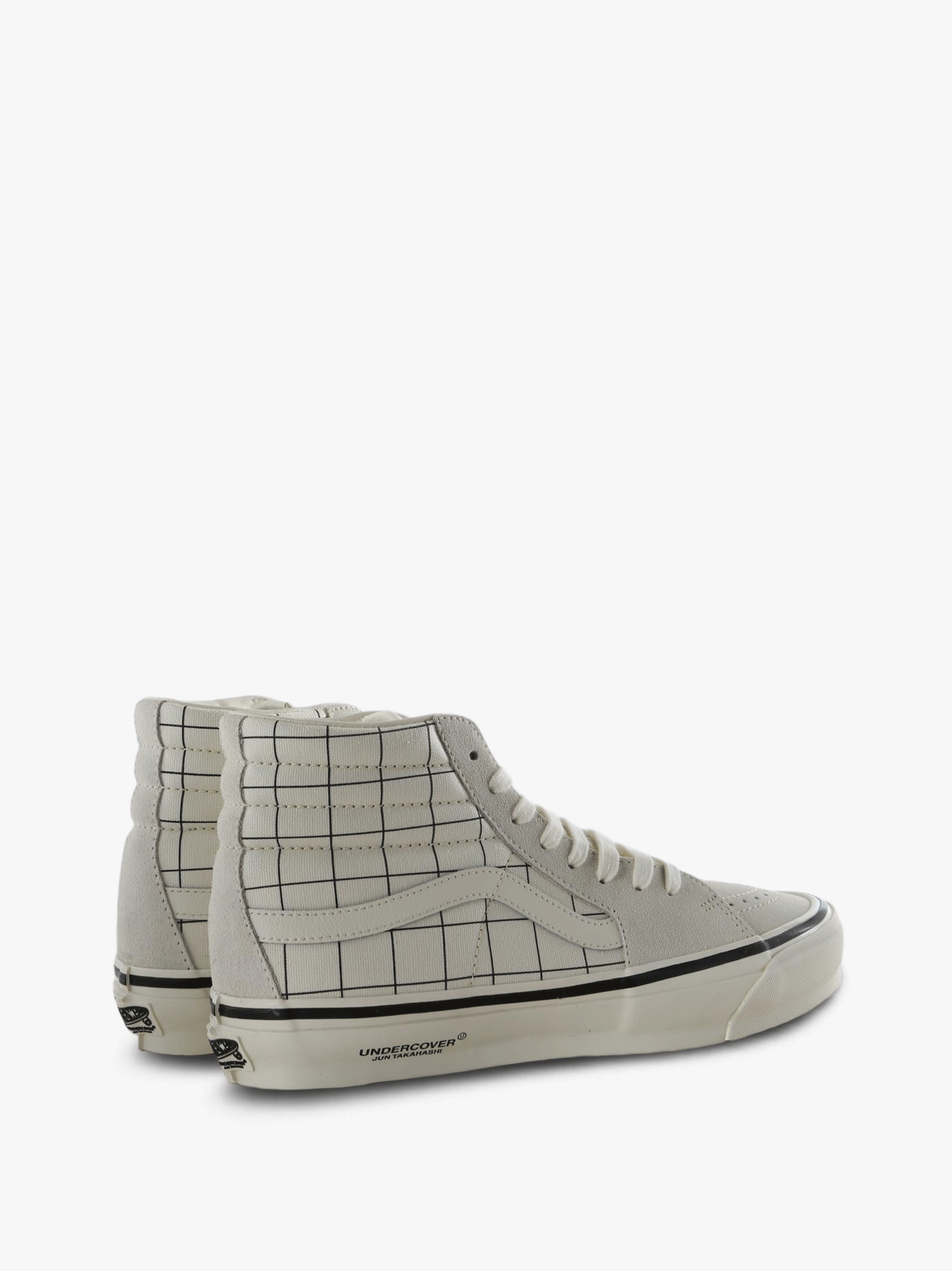 Tan shoes, side view