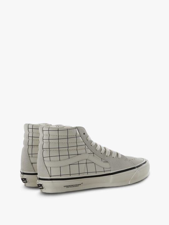 Tan shoes, side view