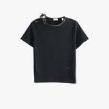Black t-shirt, front view