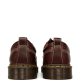 Burgundy shoes, back view
