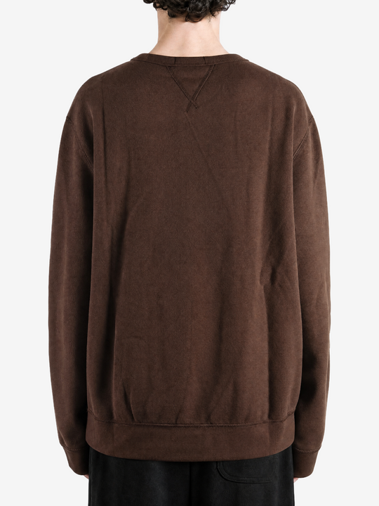 Brown hoodie, full body view