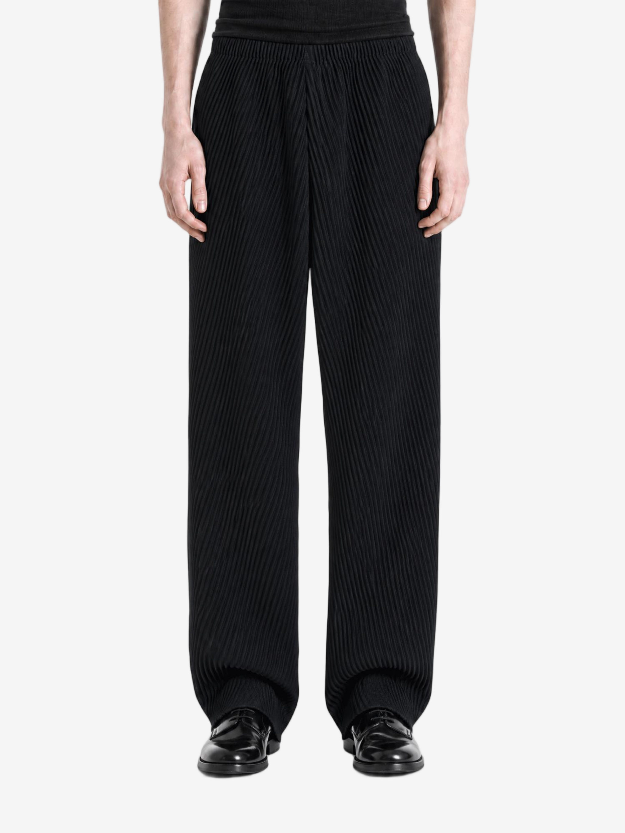 Black pants, full body view