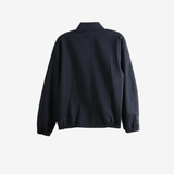 Navy jacket, back view