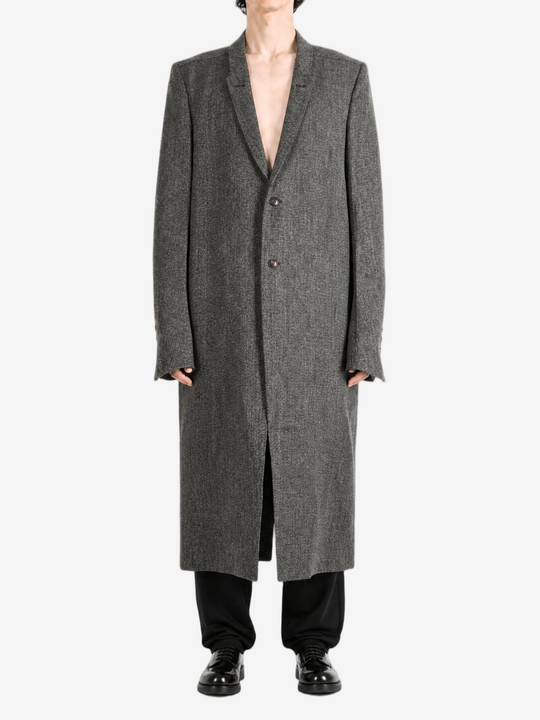 Grey jacket, full body view