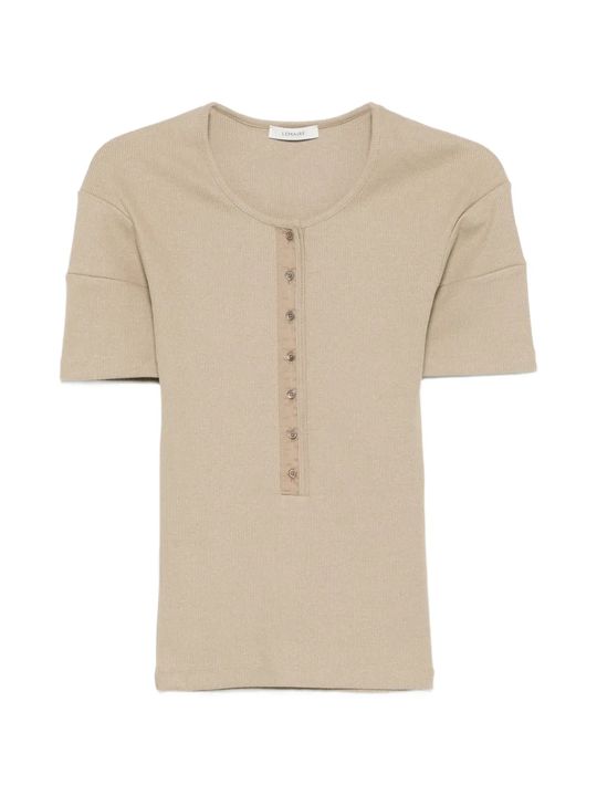 Tan shirt, front view