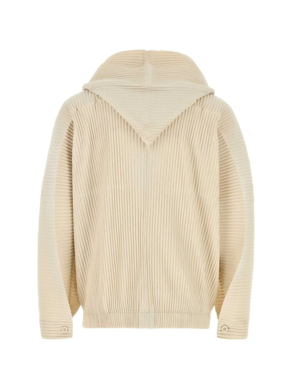 Tan blouson, back view