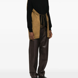 Black knitwear, full body view