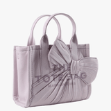 Purple bag, front view