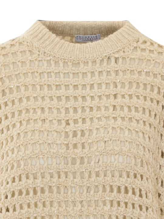 Close up of Tan hoodie, showing texture of the 38% lambs wool/ 31% cashmere/ 15% polyamide/ 8% mohair/ 8% polyester made in fabric