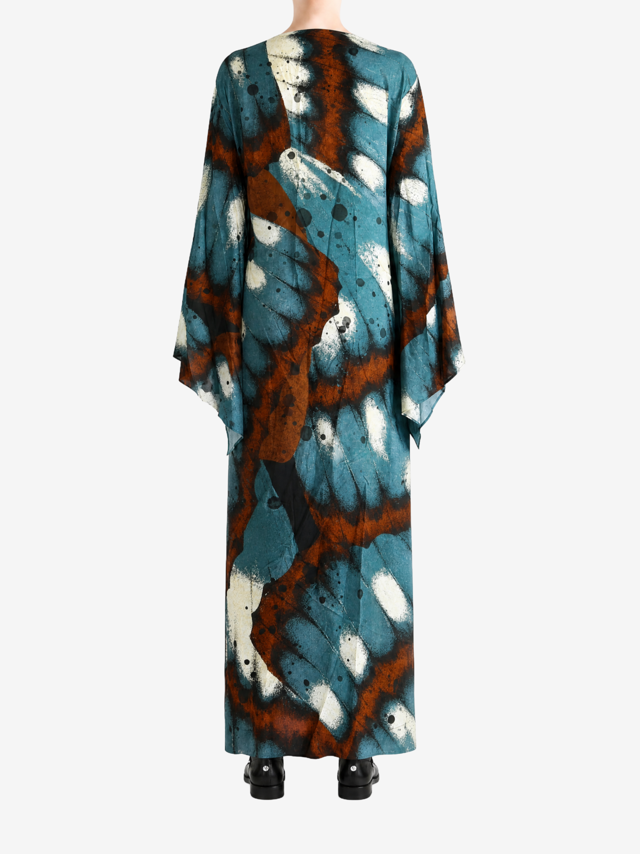 Blue jacket, full body view