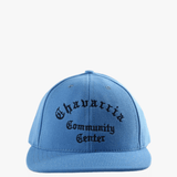 Blue hat, front view