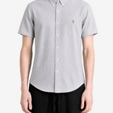 Blue shirt, full body view