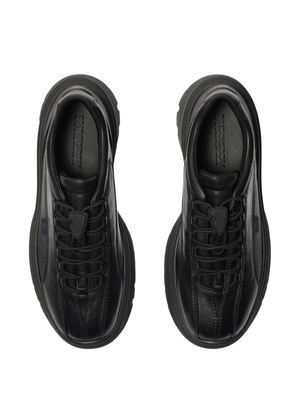 BURBERRY - Men Leather Shoe On Rubber Sole