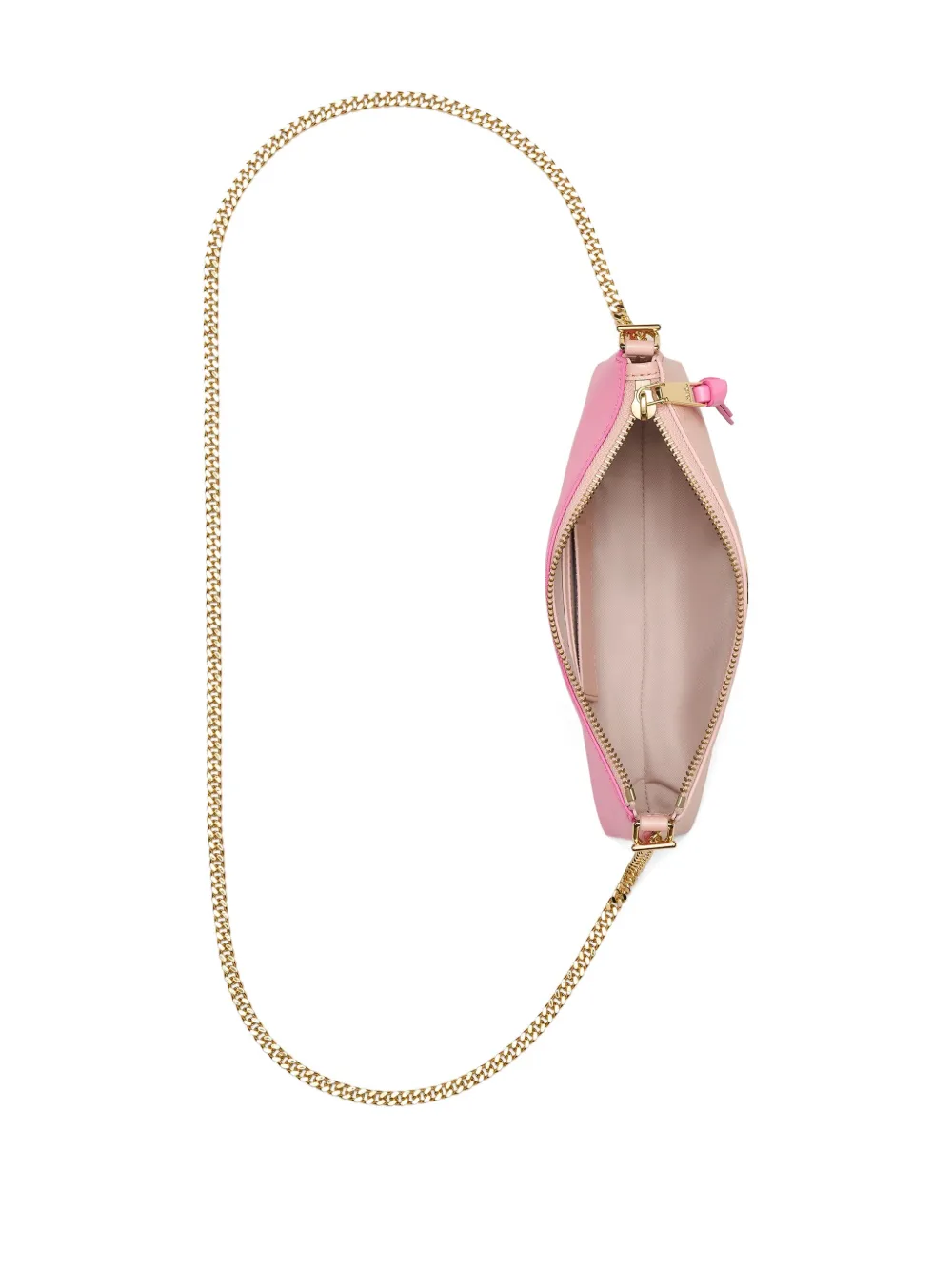 Pink handbag,top view