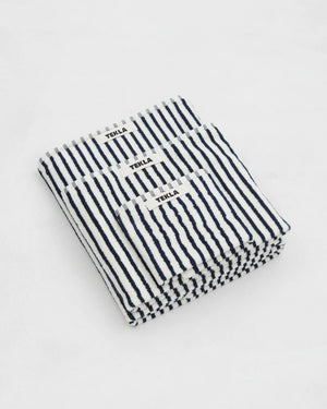 TEKLA Striped Organic Cotton Terry Bath Towel 28x55‘’