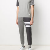 Grey T-shirt, full body view