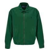 Green windbreaker, front view
