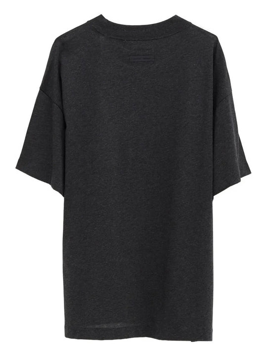 Black t-shirt, back view