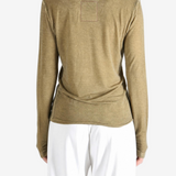 Tan top, full body view