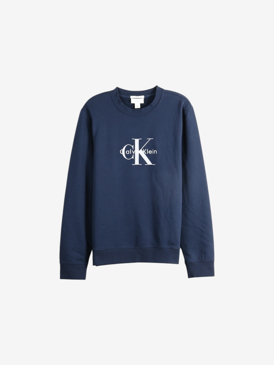 Navy hoodie, front view