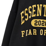  Close up of black hoodie,showing texture of the cotton fabric