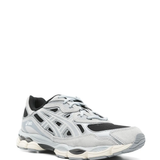 Grey sneakers, side view