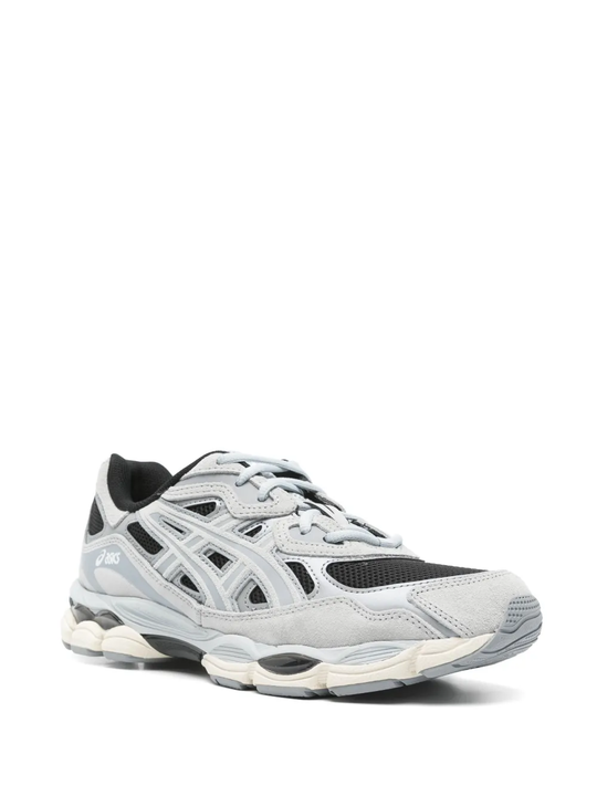 Grey sneakers, side view