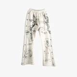 HELLSTAR - Unisex Graffiti Mirror Face Sweatpants