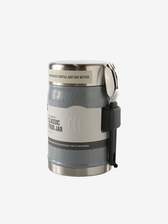 Grey jar, front view