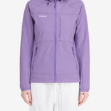 Purple jacket, full body view