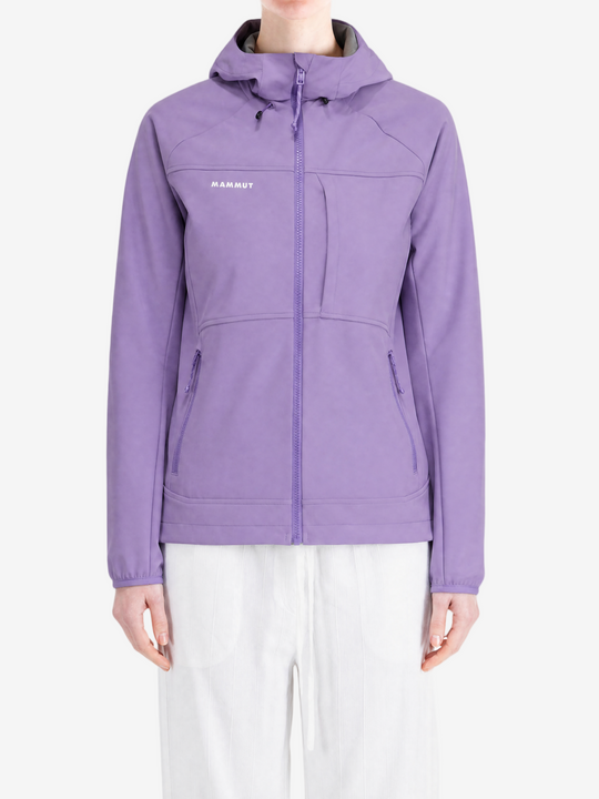 Purple jacket, full body view