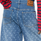 Blue shorts worn by a person, showing the shorts fit
